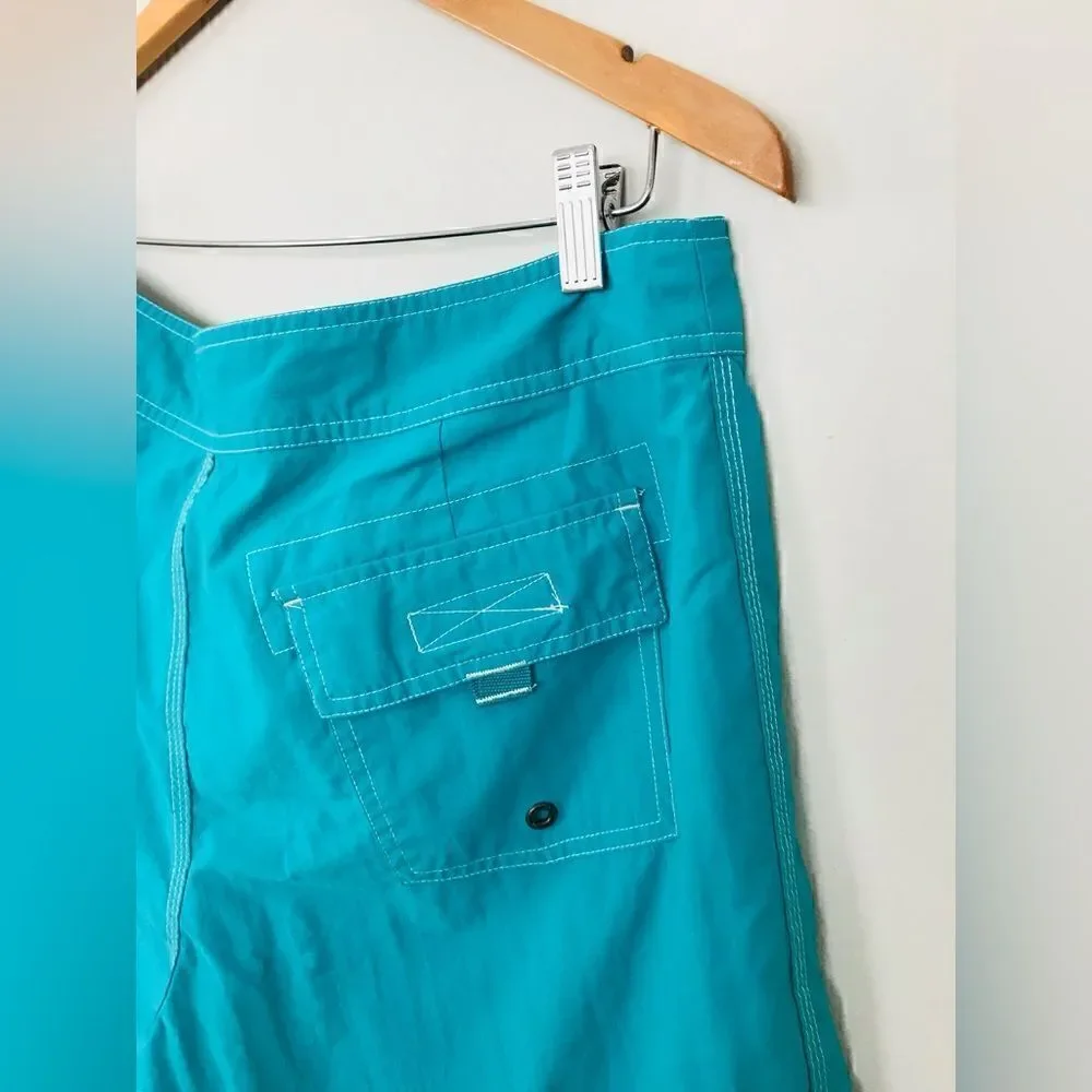 J. Crew | men’s teal board shirt swim trunks | size 33 waist